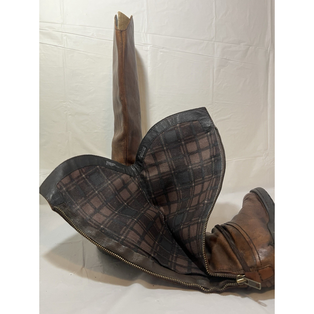 Born Shyra Tall Brown Leather Riding Boots Women Sz 8 - Picture 3 of 16